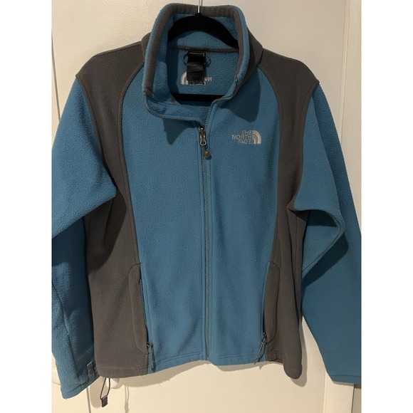 THE NORTH‎ FACE Women's Coat Jacket Outerwear Full Zip Blue Grey Large - Picture 1 of 4